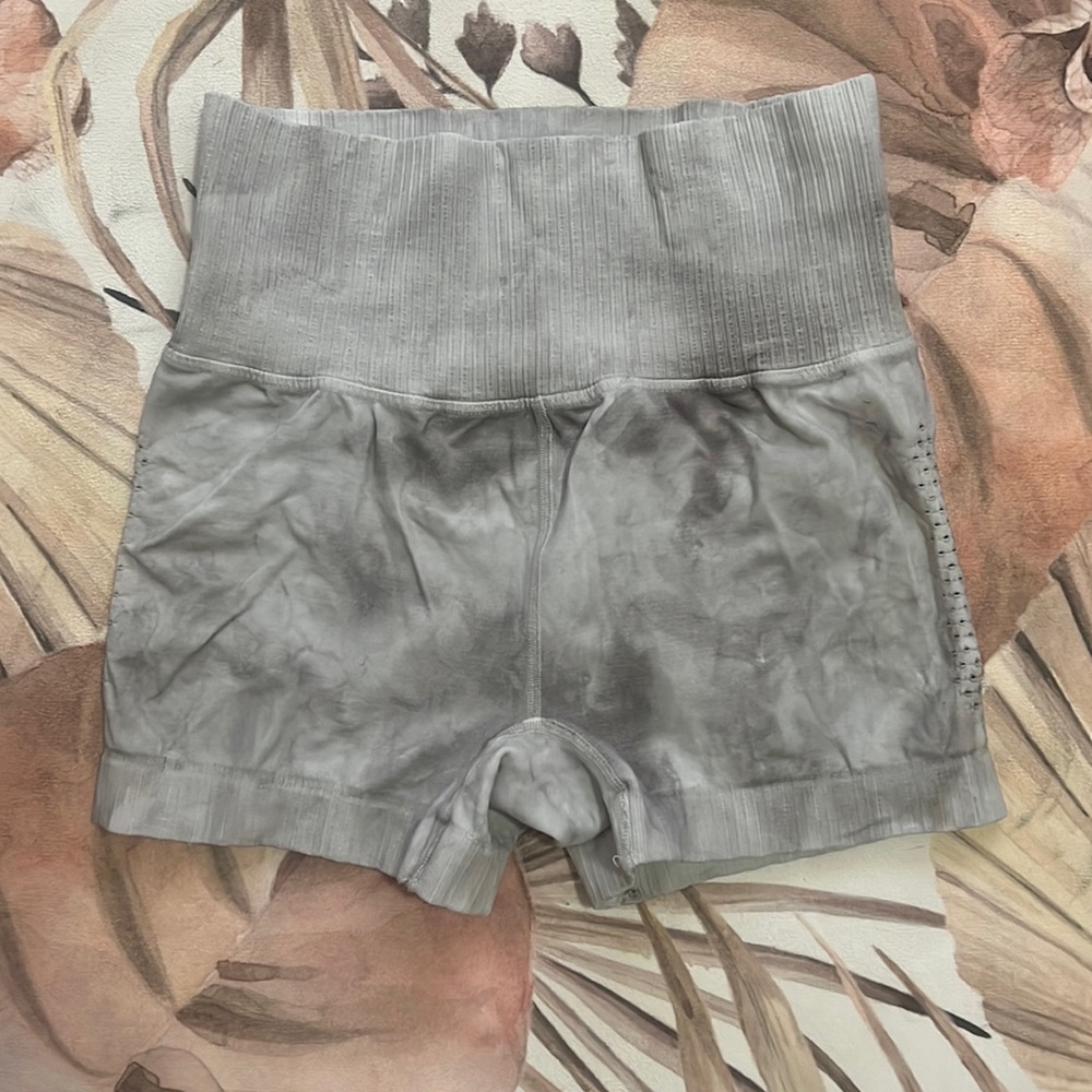 Free people tie dye spandex shorts